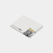 Persoonlijk Van het bureau van Tijger Zonnebloem K Post-it® Notes (Schuin)