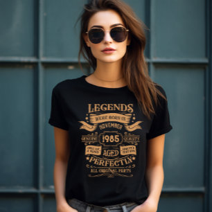 Persoonlijk veertig vintage 40e verjaardagsfeest t-shirt