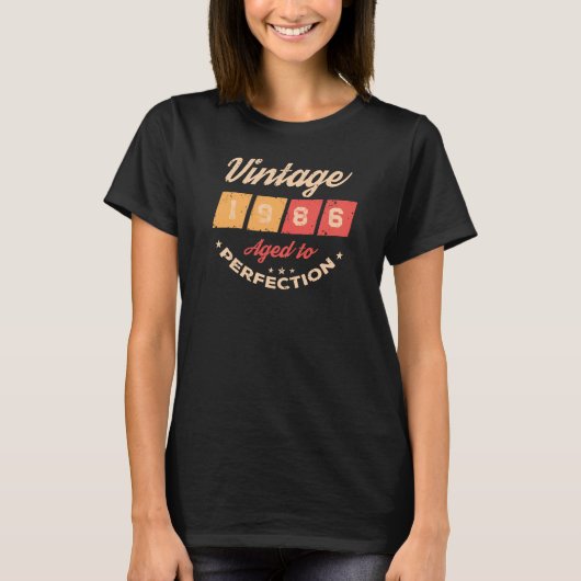 Persoonlijk veertig vintage 40ste verjaardagsfeest t-shirt (Voorkant)