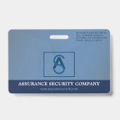 Persoonlijk veiligheidsfunctionaris foto ID-badge Badge (Achterkant)