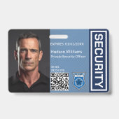 Persoonlijk veiligheidsfunctionaris foto ID-badge Badge (Voorzijde)