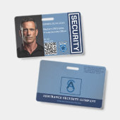 Persoonlijk veiligheidsfunctionaris foto ID-badge Badge (Voor- en achterkant)