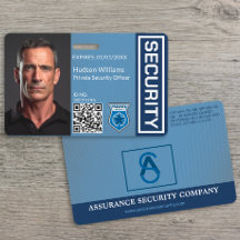 Persoonlijk veiligheidsfunctionaris foto ID-badge
