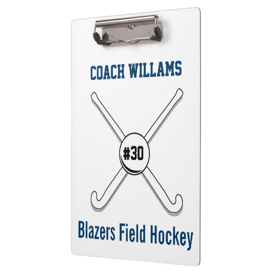 Persoonlijk veldsleutel Naam Jersey Nummer Klembord (Links)