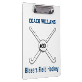 Persoonlijk veldsleutel Naam Jersey Nummer Klembord (Rechts)