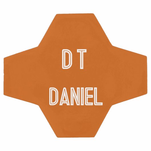 Persoonlijk - verbrand oranje voetbal (Enkel)