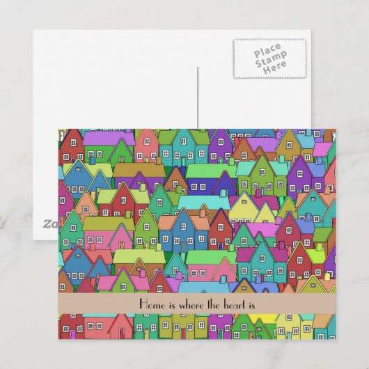 Persoonlijk verhuisbericht nieuwe woning aankondigingskaart (Voorkant / Achterkant)