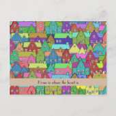 Persoonlijk verhuisbericht nieuwe woning aankondigingskaart (Voorkant)