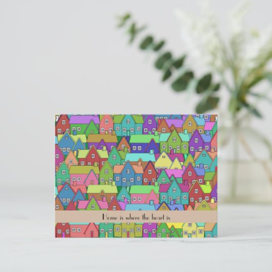 Persoonlijk verhuisbericht nieuwe woning aankondigingskaart (Staand voorkant)