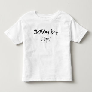Persoonlijk verjaardags jongetje peuter – aangepas kinder shirts