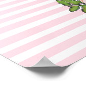 Persoonlijk verjaardagsbanner voor het meisje van  poster (Hoek)