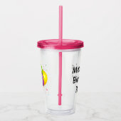Persoonlijk verjaardagsfeestje acryl drinkbeker (Rechts)
