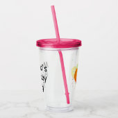 Persoonlijk verjaardagsfeestje acryl drinkbeker (Links)