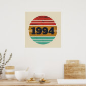 Persoonlijk verjaardagsfeestje met dertig vintage poster (Keuken)