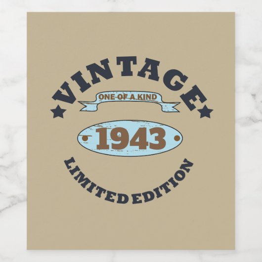 Persoonlijk verjaardagsfeestje negentig 90 jaar ge wijn etiket (Enkel label)