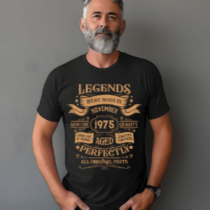 Persoonlijk verjaardagsfeestje vijftig vintage 50s t-shirt
