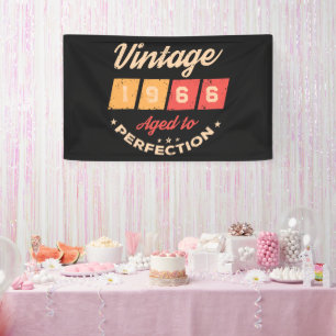 Persoonlijk verjaardagsfeestje voor zestig jaar ou spandoek