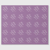 Persoonlijk verjaardagsinpakpapier | Lavendel Cadeaupapier (Vlak)