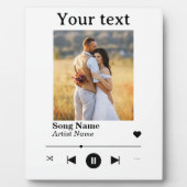 Persoonlijk verjaardagslied met foto's fotoplaat (Voorkant)