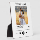 Persoonlijk verjaardagslied met foto's fotoplaat (Zijkant)