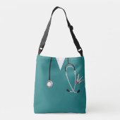 Persoonlijk verpleegsterscadeau crossbody tas (Achterkant)
