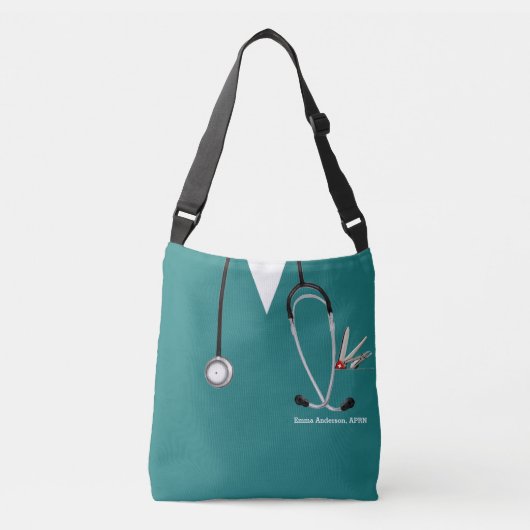 Persoonlijk verpleegsterscadeau crossbody tas (Voorkant)