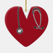 Persoonlijk verpleegstersgeschenk keramisch ornament (Achterkant)