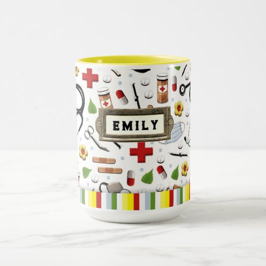 Persoonlijk verpleegstersgeschenk mok (Midden)