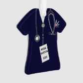 Persoonlijk verpleegstersgeschenk ornament (voorkant)