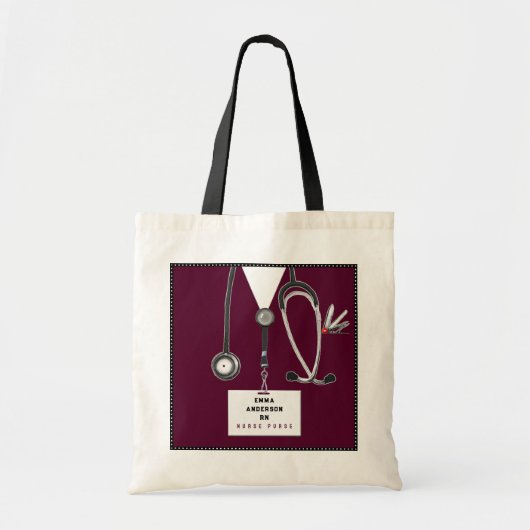 Persoonlijk verpleegstersgeschenk tote bag (Voorkant)