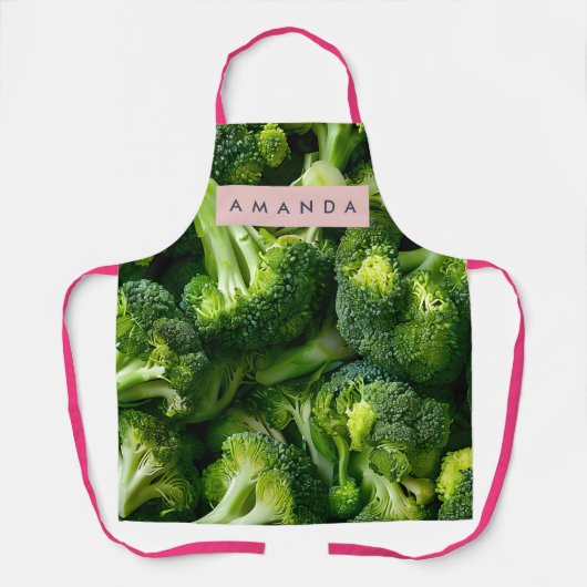 Persoonlijk verse groene broccoli ontwerp schort (Voorkant)