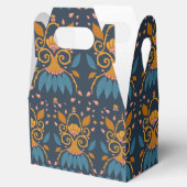 Persoonlijk versierd patroon in middeleeuwse stijl bedankdoosjes (Geopend)