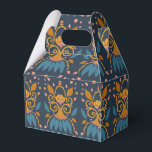 Persoonlijk versierd patroon in middeleeuwse stijl bedankdoosjes<br><div class="desc">Een mooi handgetekend patroon dat doet denken aan klassieke en middeleeuwse stijlen die statige huizen sierden. Met rijke, weelderige kleuren en een warm palet heeft dit ontwerp een tijdloze schoonheid. U kunt dit ontwerp personaliseren om het nog specialer te maken. Voeg tekst toe door op de personaliseerknop te klikken. U...</div>