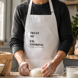 Persoonlijk Vertrouw Me Ik Kook Leuk Aangepaste Ch Standaard Schort