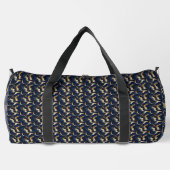 Persoonlijk Vet Abstract Goud & Marineblauw Plunjezak (Achterkant)