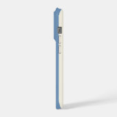Persoonlijk Vet Monogram, Americana Streep iPhone Hoesje (Linkerkant)