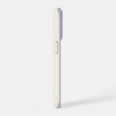 Persoonlijk Vet Monogram, Lila Streep iPhone Hoesje (Rechterkant)