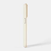 Persoonlijk Vet Monogram, Neutrale Streep iPhone Hoesje (Rechterkant)