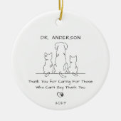 Persoonlijk Veterinair Ornament Geschenk (Voorkant)
