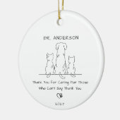 Persoonlijk Veterinair Ornament Geschenk (Links)