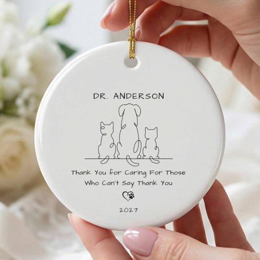 Persoonlijk Veterinair Ornament Geschenk