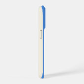 Persoonlijk Vette Monogram, Blauwe Streep iPhone Hoesje (Rechterkant)