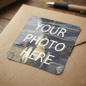 Persoonlijk vierkant foto-stickerblad vierkante sticker