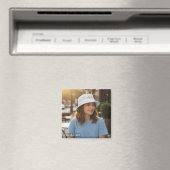 Persoonlijk vierkant magneetcadeau met afbeelding magneet (Insitu (Vaatwasser))
