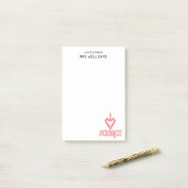 Persoonlijk vind ik wetenschap leuk post-it® notes (Op bureau)