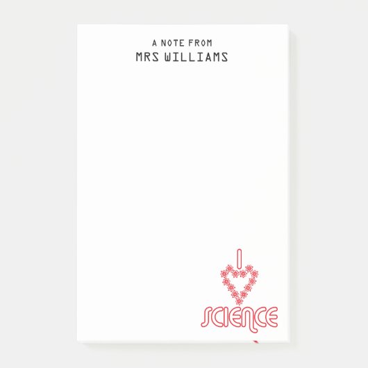 Persoonlijk vind ik wetenschap leuk post-it® notes (Voorkant)