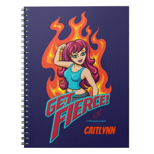 Persoonlijk vind je Fierce Girl Notitieboek (Voorkant)