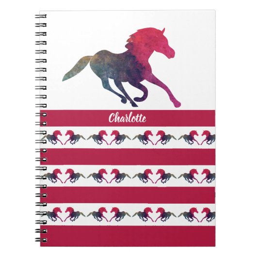 Persoonlijk vind je leuk schoolmeisje van Horse si Notitieboek (Voorkant)