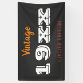 Persoonlijk Vintage 19XX Gelimiteerde Editie Cadea Spandoek (Verticaal)