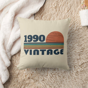 Persoonlijk vintage 35e verjaardagscadeau kussen